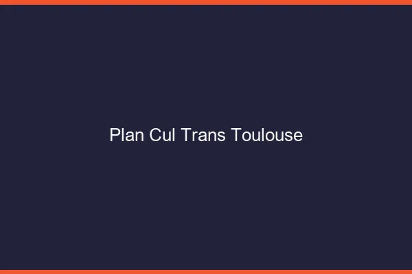 Plan cul trans Toulouse