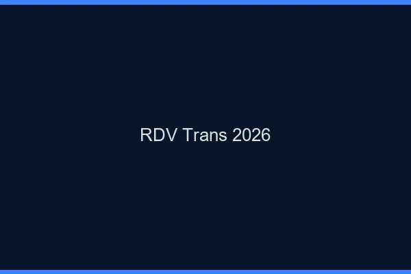 RDV trans 2026