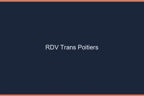 RDV trans Poitiers