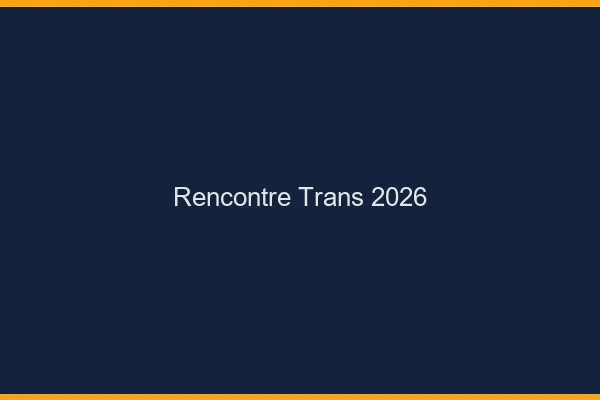 Rencontre transgenre 2026