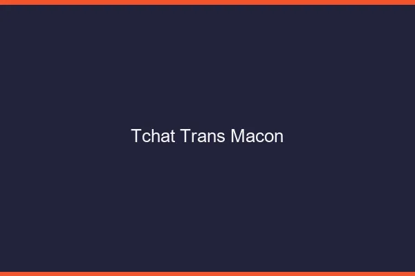 Tchat trans Mâcon