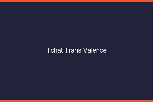 Tchat trans Valence