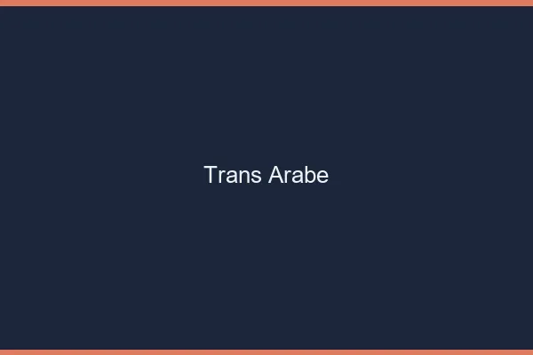 Trans arabe