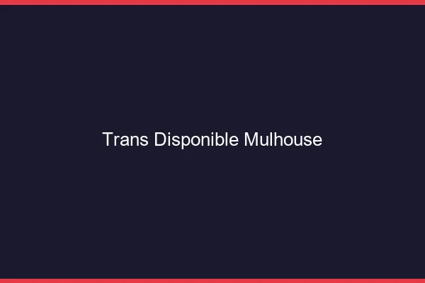 Trans disponible Mulhouse