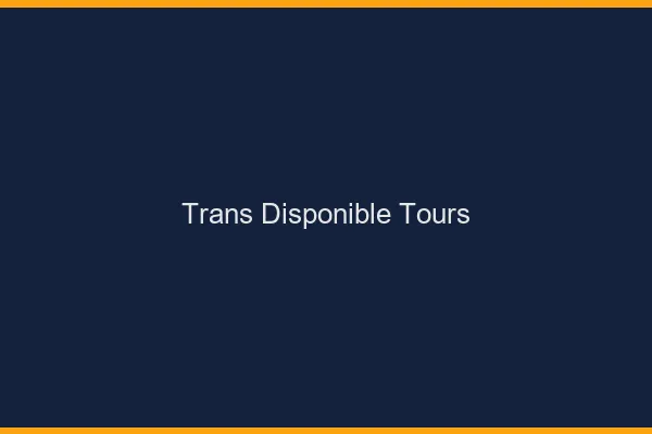 Trans disponible Tours