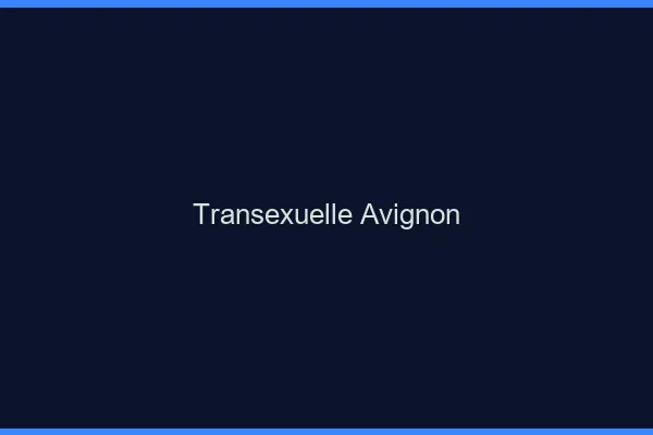 Transexuelle Avignon