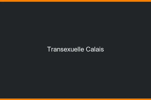 Transexuelle Calais