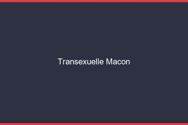 Transexuelle Mâcon