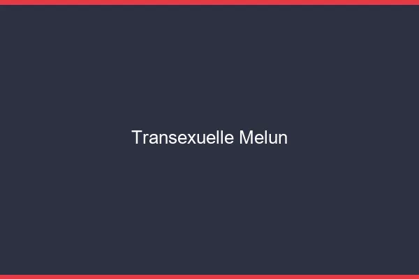 Transexuelle Melun