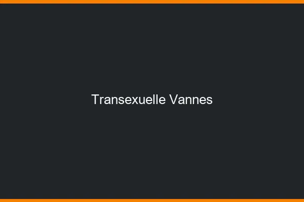 Transexuelle Vannes